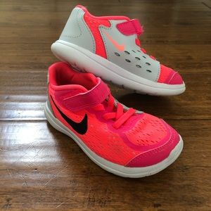 Toddler Girl Pink Nike Tennis Shoes